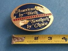 SOUTHERN PRIDE AMERICAN FLAG TRUCK BELT BUCKLE TEXAS FLORIDA GEORGIA TEXAS EAGLE