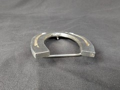 Vintage Horseshoe Belt Buckle Western Style Cast Metal Rustic Accessory Good
