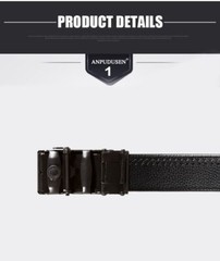Men&rsquo;s Automatic Ratchet Pu Leather Belt Buckle Male High Quality Casual Cinturon