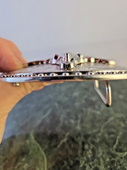 Vintage Western Longhorn Bull Cow Skull Belt Buckle – Silver Chrome Rodeo Cowboy