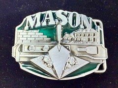 MASON Masonry Brick Laying Construction Work Tools Job Series Belt Buckle