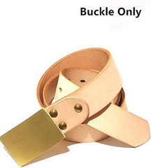 1 1/2&Prime; (38 mm) Heavy Duty Solid Brass Single Prong Belt Buckle For Leather Belt