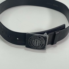 Vtg DKNY Jeans Black Belt Logo Buckle Men 36 » Casual Y2K