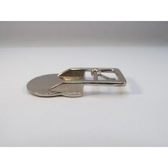 Black Enamel Cat Head Face Small Metal Belt Buckle