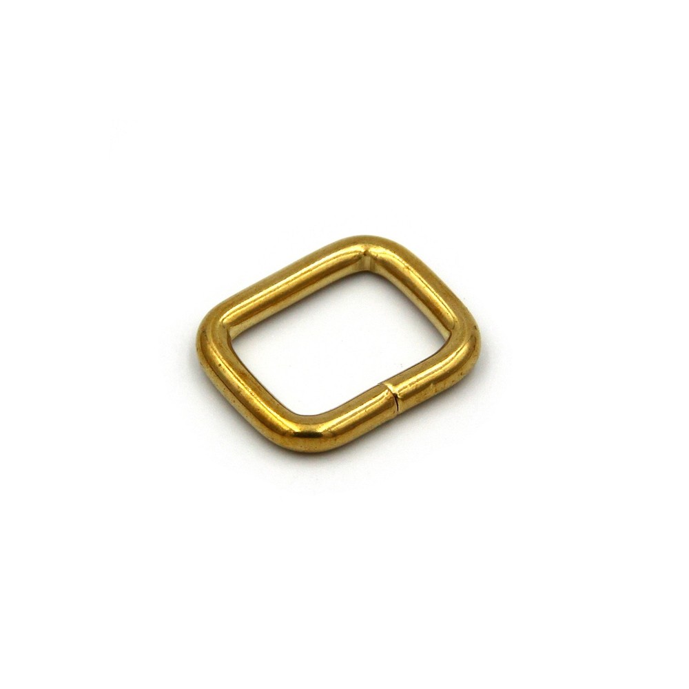 Brass Rectangular Ring Split Loop 20mm Leather Bag Strap Fastener Buckle lot
