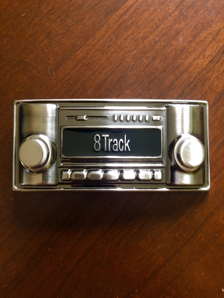 8Track Radio Player Retro Car Stereo Vintage Music Unisex Men’s Belt Buckle