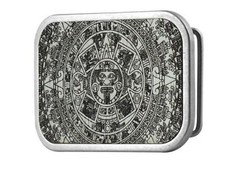 Aztec Calendar Belt Buckle Mayan NATIVE Indian Calendario Azteca DEL SOL MEXICAN