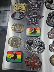 Vintage LOT OF 20 belt buckles 2000s Chrome BRASS metal Some New Some Old LotE