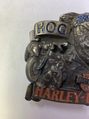 Vintage HARLEY DAVIDSON belt buckle H-411 1991 Baron USA Hog Toys Rare