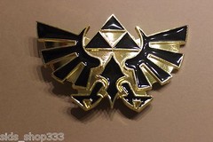Nintendo THE LEGEND OF ZELDA Black and Gold Triforce Belt Buckle