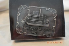 Michael Ricker 1983 Park City Queen Pewter Buckle 2351 of 3500 Signed + COA
