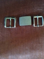 LOTS OF 3 SILVER COLOR BUCKLE FOR 1 1/2 IN WIDE BELT