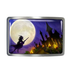 Wicked Witch Belt Buckle – Haunted Halloween Handmade Buckle – 116