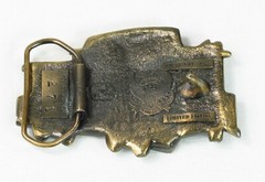 Vintage Railroad Caboose Belt Buckle Brass Train 1979 Chicago Limited Edition