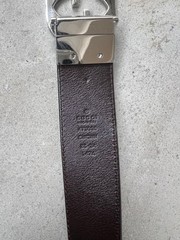 GUCCI Pre-Owned Black Gg Pattern Belt 473030 Cwcwn