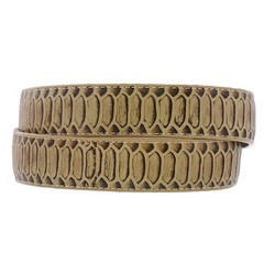 El Presidente Mens Sand Snake Python Print Leather Cowboy Belt Rodeo 34,
