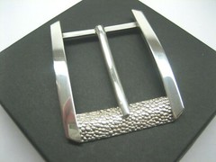 STERLING SILVER 925 BUCKLE AVAILABLE FOR 1&Prime; 1-1/8&Prime; 1-1/4&Prime; 1-3/8&Prime; 1-1/2&Prime; BELTS