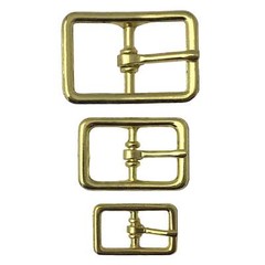 12 Pack Zinc Brass Plated Belt Buckles – 0.5&Prime; – 0.75&Prime; – 1&Prime;