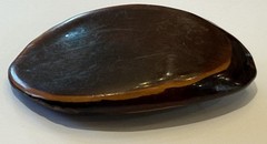 4” Wood Slice Vintage Belt Buckle Solid Brass Hardware Minimalist Nature Buckle