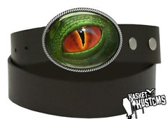 Dinosaur Eye Belt Buckle – Cosplay Dragon Creature Art Handmade Gift -162-E