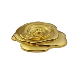 Gold Rose statement belt buckle