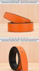 LUXURY 38mm Replacement Belt Genuine Leather Mens Reversible Strap For H Buckle✨
