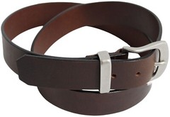 Solid Brass Buckle and Keeper Quality Full Grain Genuine Leather Belt. No: 41004