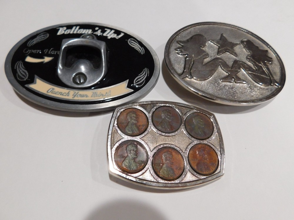 3 Unique Belt Buckles