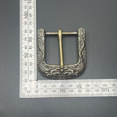Solid Brass Dragon Belt BuckleTongue And Pin Belt Buckle Fits 1.5 Inch Belts.