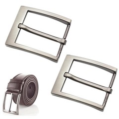 2 Pieces Belt Buckle Men, Metal Belt Buckle Zinc Alloy Polished 40mm,…