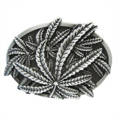 Marijuana Cannibus Weed Metal Fashion Belt Buckle