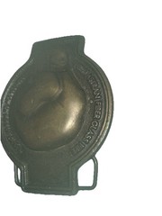 Vtg Belt Buckle Permastran Fiber Glass Pipe Boxing Glove The Light Heavyweight