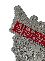 Bravado Killswitch Engage in Red Skull Wings Belt Buckle Silver Metalcore Band