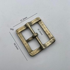 Brass Belt Buckle Copper Casted Leather Fastener Buckle