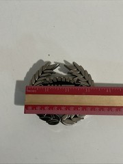 Vintage Famous Stars & Stripes CADILLAC Crown Logo w/USA Flag Belt Buckle #8387