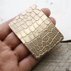 Croco Look Belt Buckle Rosepearl – Elegant Fashion Style with Elegant Texture