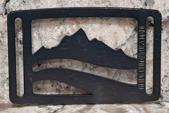GRIP6 BELT BUCKLE – NATURALIST WASATCH – BLACK – 1.5 INCH WIDE