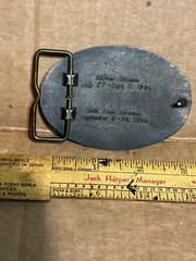Used Metal Alloy 1986 44 World Shooting Championship’s U.S.A. Belt Buckle