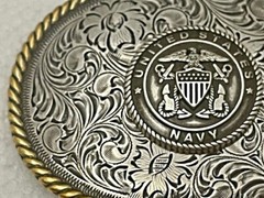 United States Navy Western Style Buckle