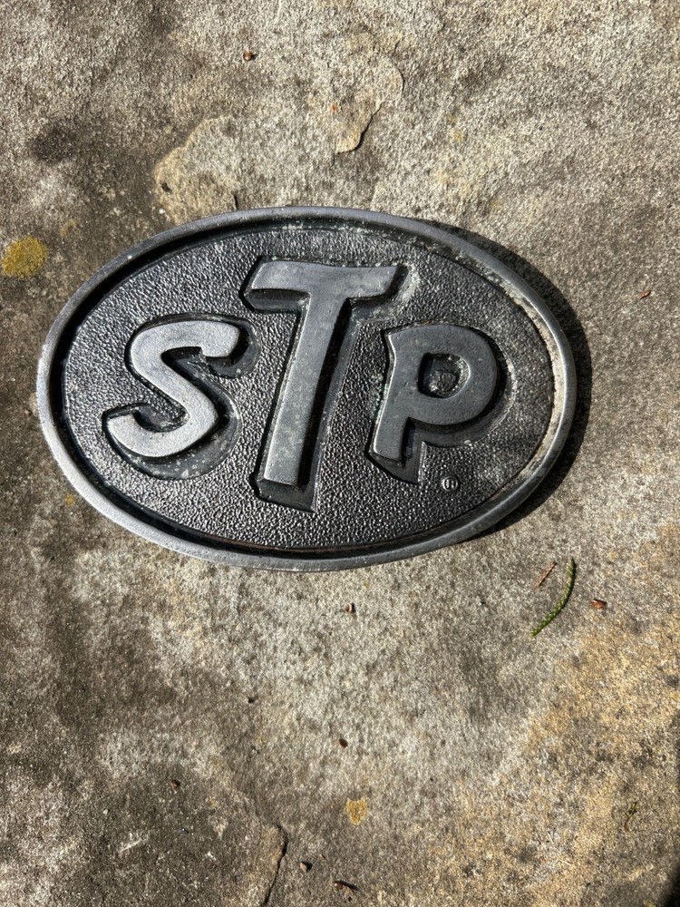 Vintage STP Corporation Belt Buckle from Level Cross NC
