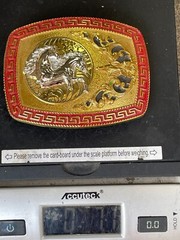 Western Buckle Gold Silver Red Horse Head Buckle Cowboy 2 » Hebillas Vaqueras
