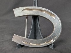 Vintage Horseshoe Belt Buckle Western Style Cast Metal Rustic Accessory Good