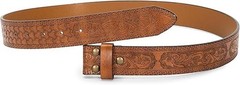 UTOWO Men Women Retro Belt Strap 47&Prime;Belt for 36&Prime;-40&Prime; waist, Lightbrown Strape