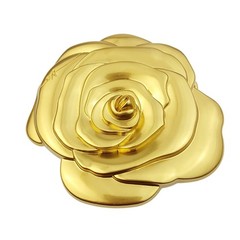 Gold Rose statement belt buckle