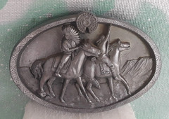 Buckles Of America MASTERPIECE COLLECTION BA-209 Native & Horse Belt Buckle