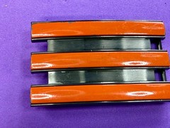 Adidas Golf 3 Stripe Orange & Black Color Trophy Award Style Used Belt Buckle