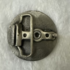 Vintage Round Horse and Rider Belt Buckle 2.5in HTF