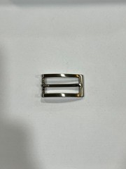Solid Brass Satin Nickel Belt Buckle Made in Italy Fits 0.79&Prime; Belt Strap