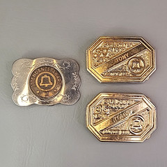 Illinois Bell Belt Buckle Lot of 3 Service Awards Attendance Safe Driver Tony