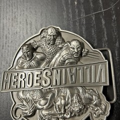Heroes Villains Belt Buckle Marvel 2009 Reversible Up Down Nice! Captain America